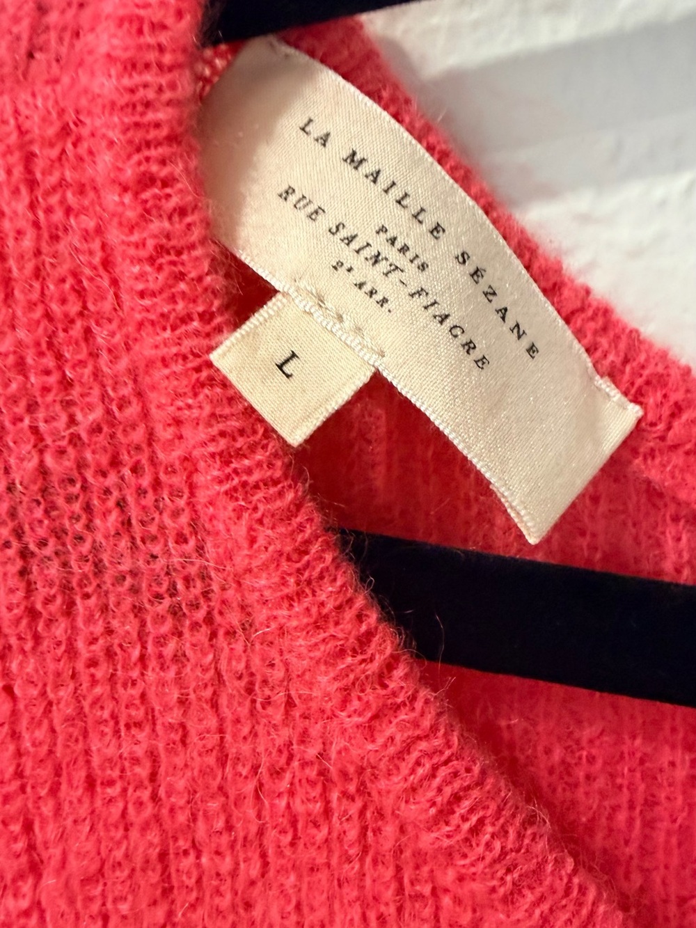Sezane gaspard cardigan in bright pink - Picture 5 of 8